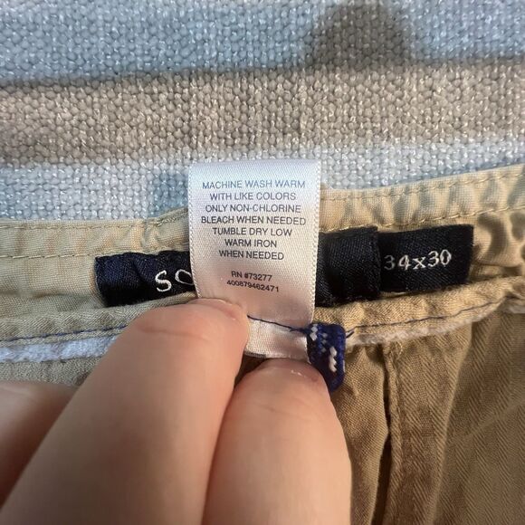 Sonoma Mens Cargo/Convertible Pants Sz.34x30/Khaki/Hiking/Outdoor/Nylon Blend - Picture 5 of 9